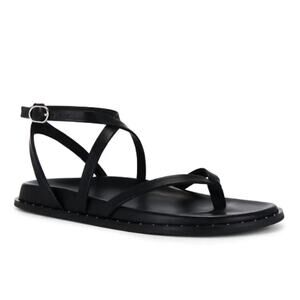 New Paige Zana Black Strappy Sandals 8.5
